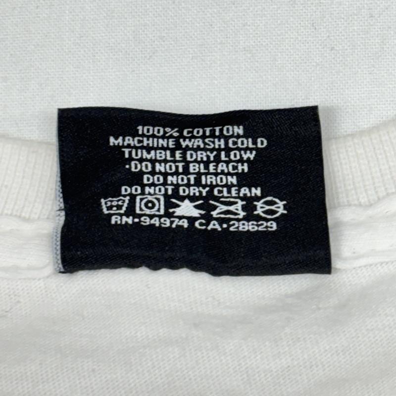 ステューシー STUSSY Tシャツ 半袖 ラスタカラー ストックロゴ クルーネック 半袖 Tシャツ L 白 / ホワイト / white メンズ USED 古着 中古 50166187