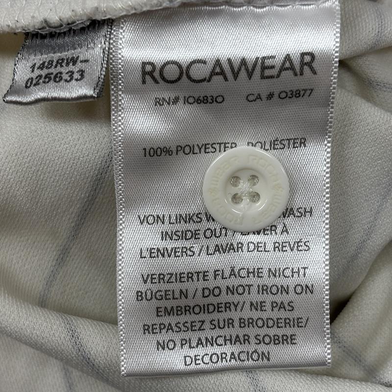 ロカウェア ROCAWEAR シャツ、ブラウス 半袖 BKLYN 99 ロゴ ピンストライプ ベースボール シャツ 半袖 L ストライプ メンズ USED 古着 中古 50166188