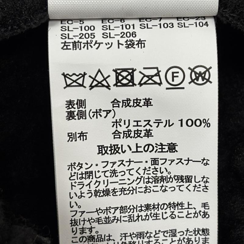 アルファ ALPHA ジャケット、上着 ジャンパー、ブルゾン フェイク ムートン レザー ダブル B-3 裏ボア ジャケット S 黒 / ブラック / black メンズ USED 古着 中古 50166203