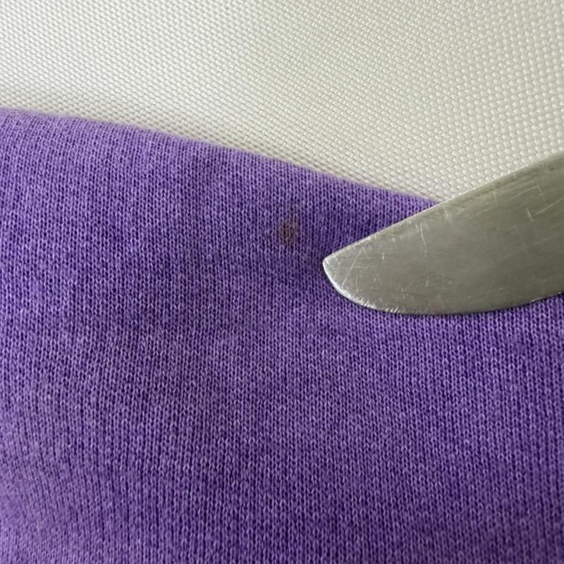 タウンクラフト TOWNCRAFT トレーナー 七分袖 起毛トレーナー ボックスシルエット クルーネック L 無地 紫 / パープル / purple メンズ USED 古着 中古 50166213