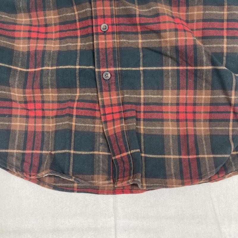 エルエルビーン L.L.Bean シャツ、ブラウス 長袖 USA製 80s 90s ヴィンテージ チェック柄 シャモア クロス シャツ S 赤 / レッド / red メンズ USED 古着 中古 50166249