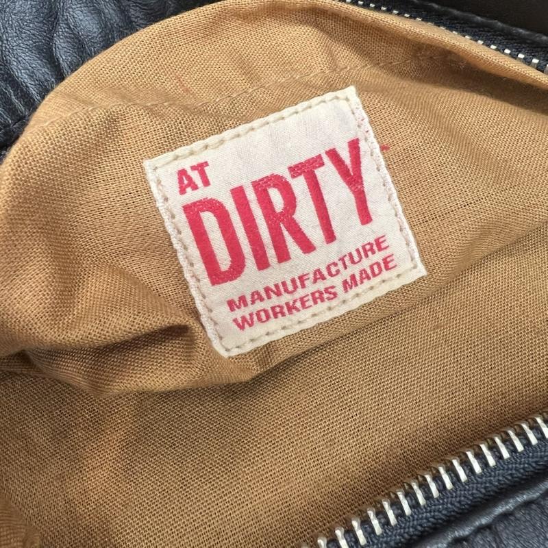 古着 USED ショルダーバッグ ショルダーバッグ AT-DIRTY アットダーティー レザ一 ニュースペーパーバッグ - 黒 / ブラック / black メンズ USED 古着 中古 50166265