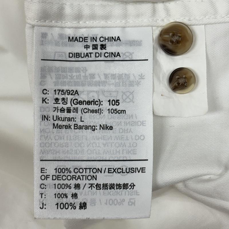 シュプリーム Supreme シャツ、ブラウス 長袖 NIKE ナイキ コラボ 21SS Cotton Twill Shirt コットンツイル シャツ DC1083-133 L メンズ USED 古着 中古 50166367