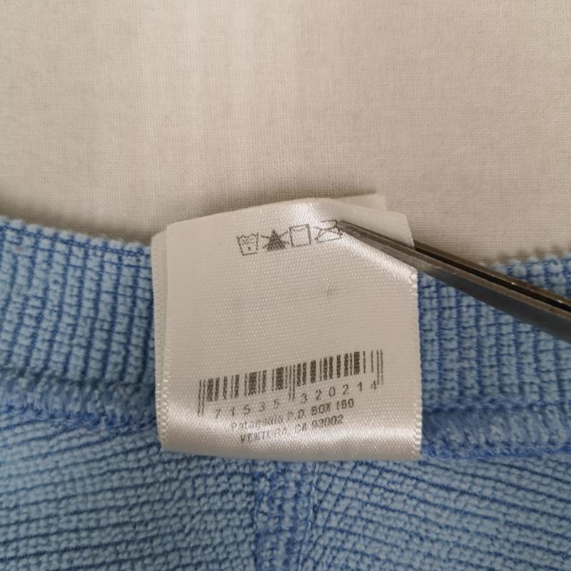 パタゴニア patagonia Tシャツ 長袖 USA製 POLARTEC ステッチ Vネック 長袖 Tシャツ L/S TEE 41650 S 水色 / ライトブルー / レディース USED 古着 中古 50166370
