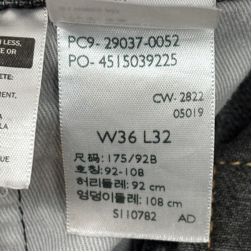 リーバイス Levi s パンツ デニム、ジーンズ 29037-0052 LOT568 STAY LOOSE ルーズ ワイド ブラック デニム パンツ 36インチ メンズ USED 古着 中古 50166383