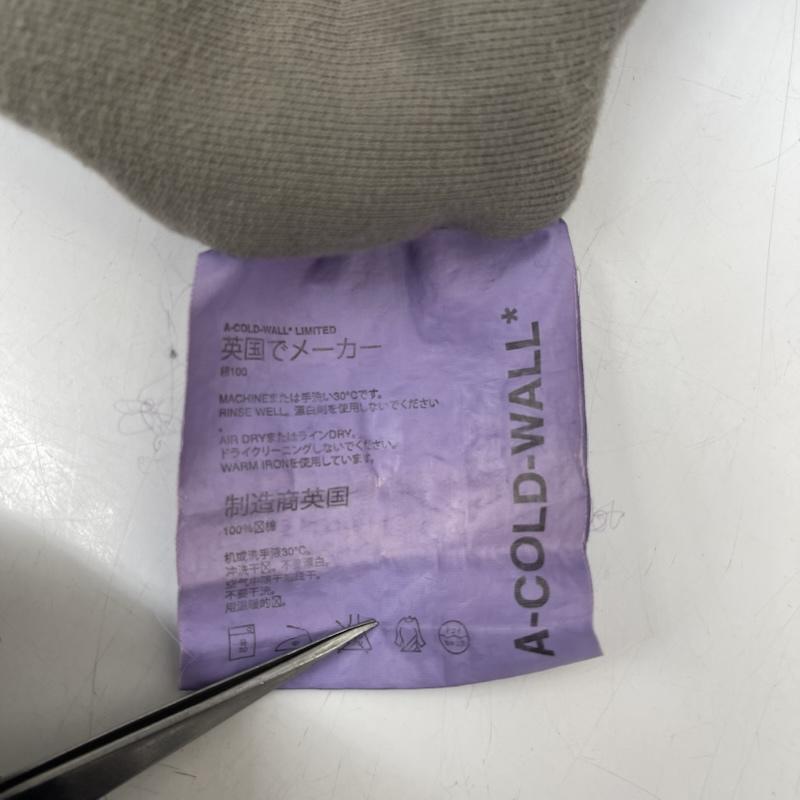 古着 USED トレーナー 長袖 A-COLD-WALL インサイドアウト オーバーダイ カットオフ スウェット XL チャコールグレー / チャコールグレー / メンズ USED 古着 中古 50166444