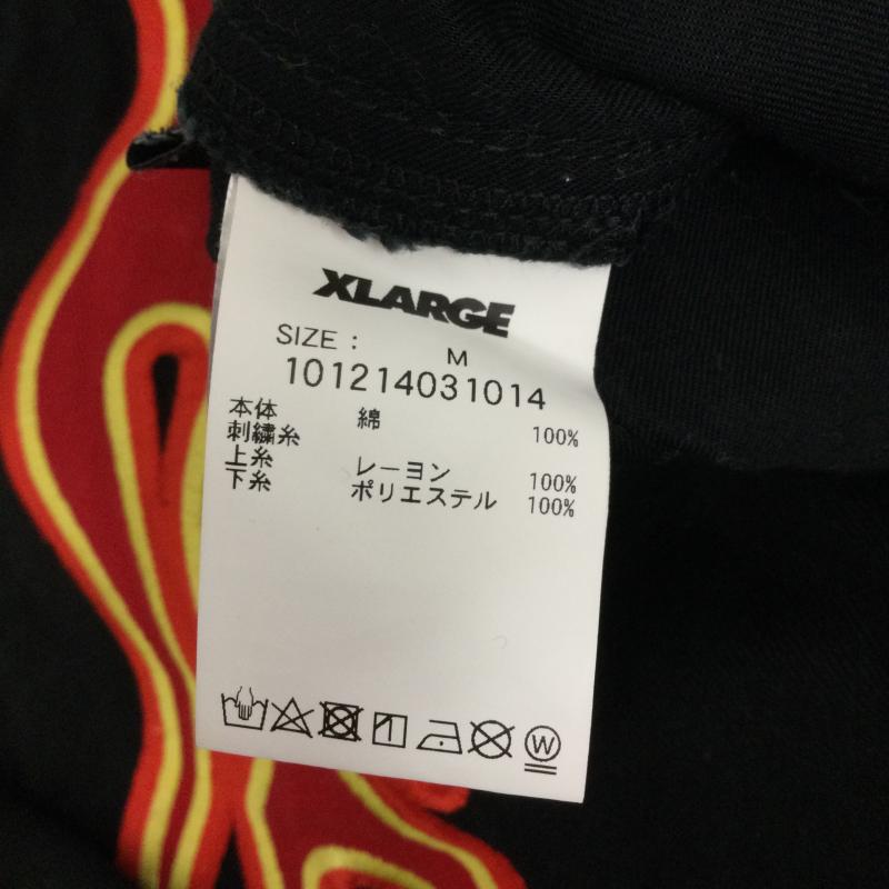 エクストララージ XLARGE パンツ チノパン エクストララージ RACING TEAM PANTS パンツ 101214031014 M 刺繍 黒 / ブラック / black メンズ USED 古着 中古 50166468
