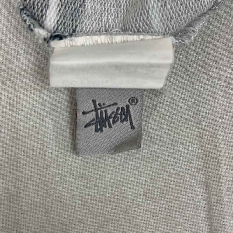 ステューシー STUSSY Tシャツ 半袖 90s 00s マルチボーダー柄 半袖 カットソー スウェット Tシャツ L 灰 / グレー / gray メンズ USED 古着 中古 50166471