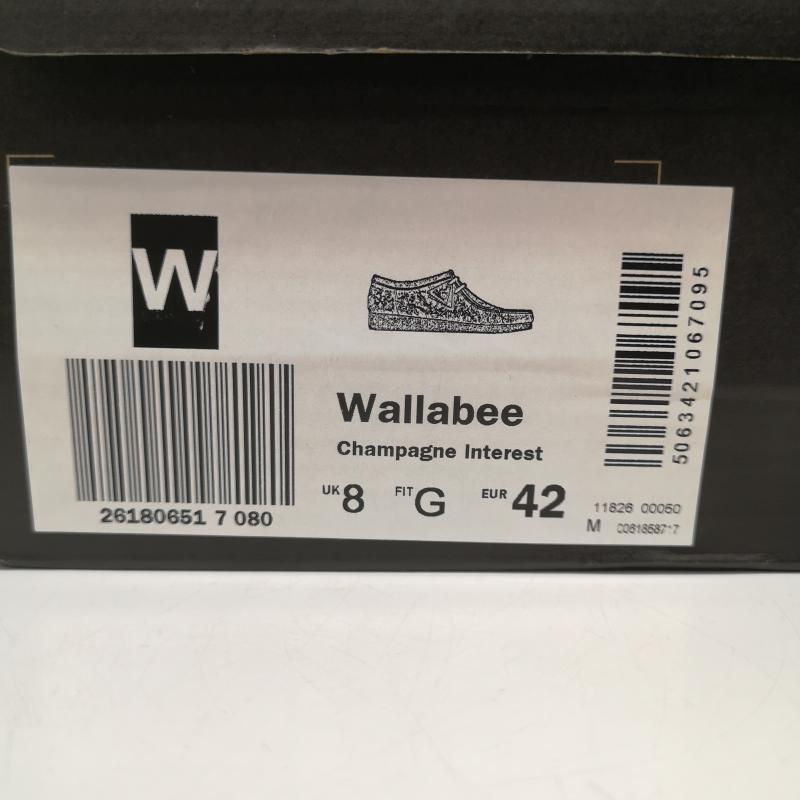 クラークス Clarks ブーツ 一般 Wallabee Champagne Int ワラビー シャンパン インタレスト UK:8 白 / ホワイト / white メンズ USED 古着 中古 50166596