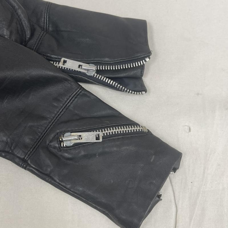 古着 USED ジャケット、上着 レザージャケット Hein Gericke 80s 90s パデッドライダース ジャケット ダブルジップ レザー ジャケット 40 黒 / ブラック / black メンズ USED 古着 中古 50166673