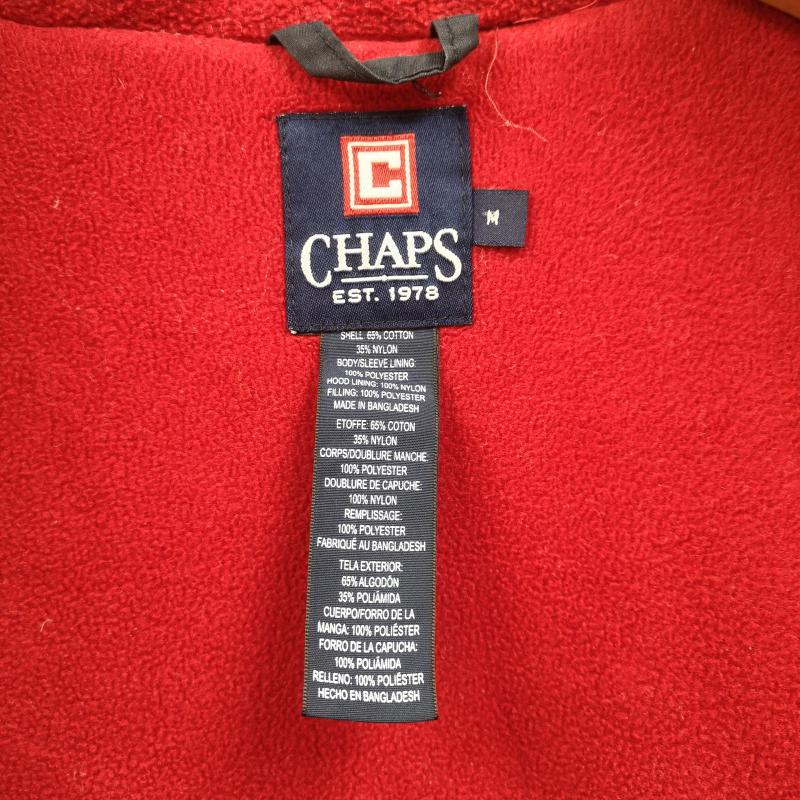 チャップスラルフローレン CHAPSRALPHLAUREN ジャケット、上着 ジャケット、ブレザー フルジップ 裏地フリース ドローコード 切替 中綿 ナイロン ジャケット M 紺 / ネイビー / navy メンズ USED 古着 中古 50166706