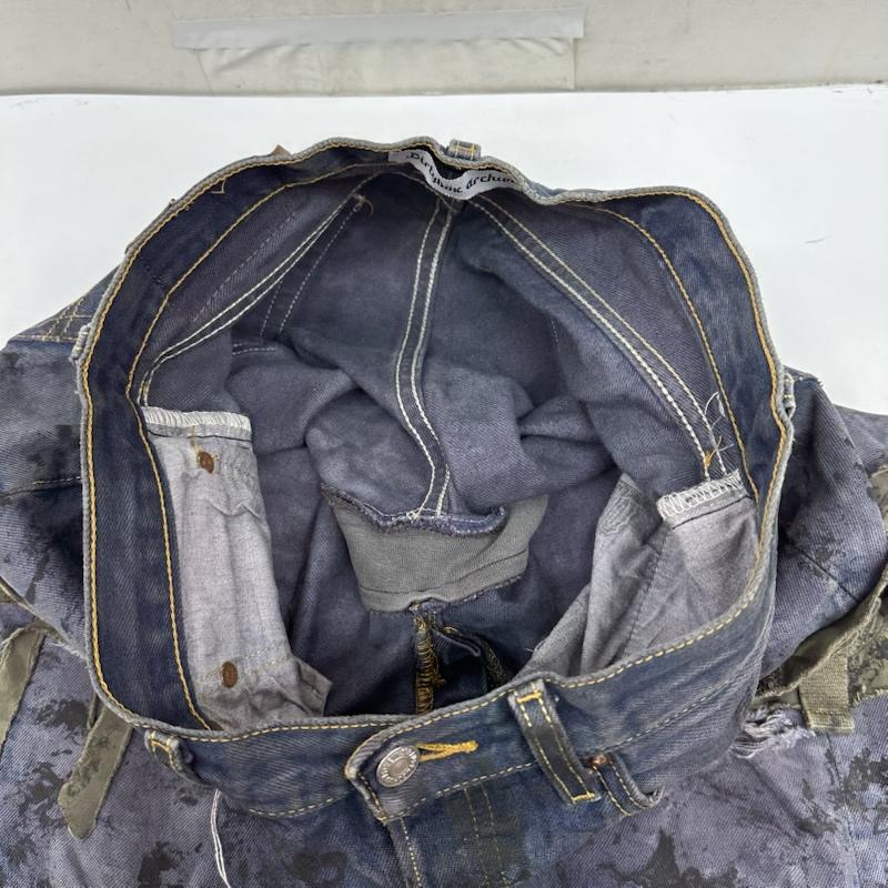 古着 USED パンツ デニム、ジーンズ Dirtybox archive levi s 501 再構築 リメイク ダメージ デニム パンツ 32インチ インディゴ / インディゴ / Indigo メンズ USED 古着 中古 50166732
