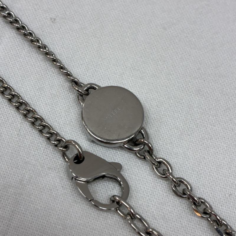 ディーゼル DIESEL アクセサリー ネックレス、ペンダント ステンレス スチール シルバー カラー ドッグタグ チェーン ネックレス - メンズ USED 古着 中古 50166765