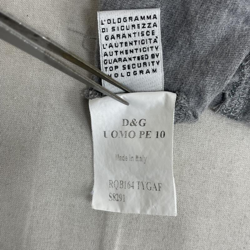 ドルチェアンドガッバーナ DOLCE&GABBANA タンクトップ タンクトップ Y2k SURFING POWER 72 パッチ刺繍 リンガー タンクトップ 48 灰 / グレー / gray メンズ USED 古着 中古 50166793