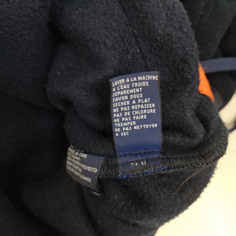 トミーヒルフィガー TOMMY HILFIGER ジャケット、上着 ジャンパー、ブルゾン 90s フラッグワッペン ハーフジップ リップストップ フリース アノラック パーカー M 紺 / ネイビー / navy メンズ USED 古着 中古 50166878