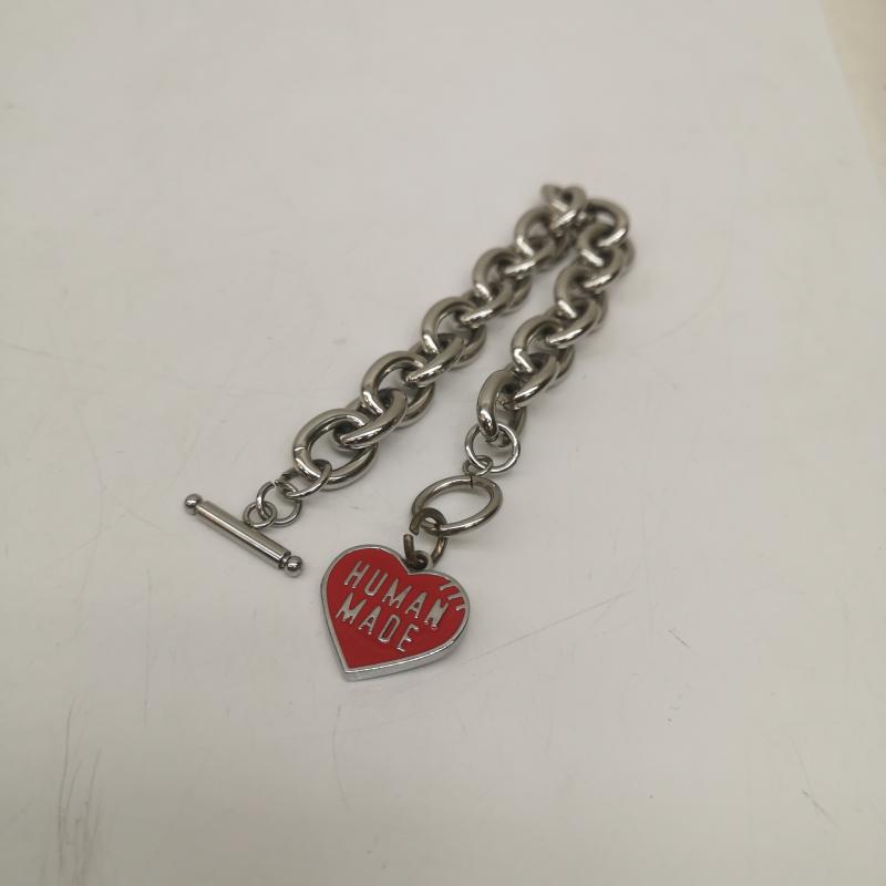 ヒューマンメード HUMAN MADE アクセサリー ブレスレット、バングル Girls Don t Cry ハート ブレスレット - 銀 / シルバー / silver color メンズ USED 古着 中古 50166913
