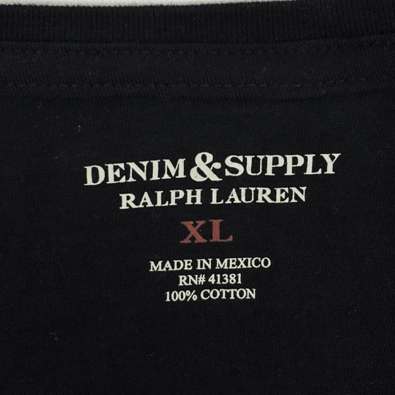 デニムアンドサプライラルフローレン DENIM & SUPPLYRALPHLAUREN Tシャツ 半袖 インディアンチーフ 星条旗 プリント ラウンドネック Tシャツ XL メンズ USED 古着 中古 50166917