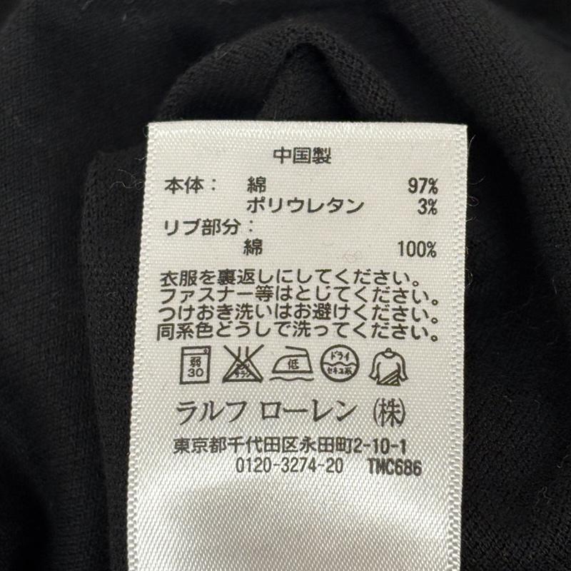 ポロラルフローレン POLO RALPH LAUREN ポロシャツ 長袖 SLIM FIT ポニー ロゴ 鹿の子 長袖 ポロシャツ XL 黒 / ブラック / black メンズ USED 古着 中古 50166931