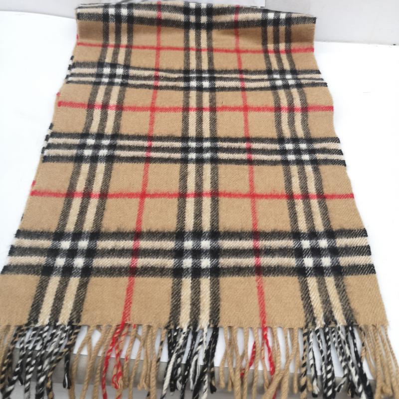 バーバリー BURBERRY マフラー マフラー カシミヤ カシミア 100% ノバチェック マフラー - ベージュ / ベージュ / beige レディース USED 古着 中古 50166977