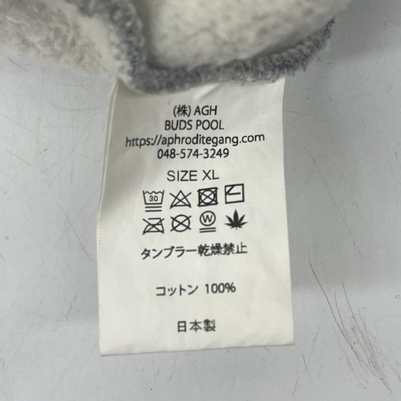 古着 USED トレーナー 長袖 BUDSPOOL ANARCHY コラボ オールドイングリッシュ ロゴ刺繍 クルーネック スウェット トレーナー XL 灰 / グレー / gray メンズ USED 古着 中古 50166985