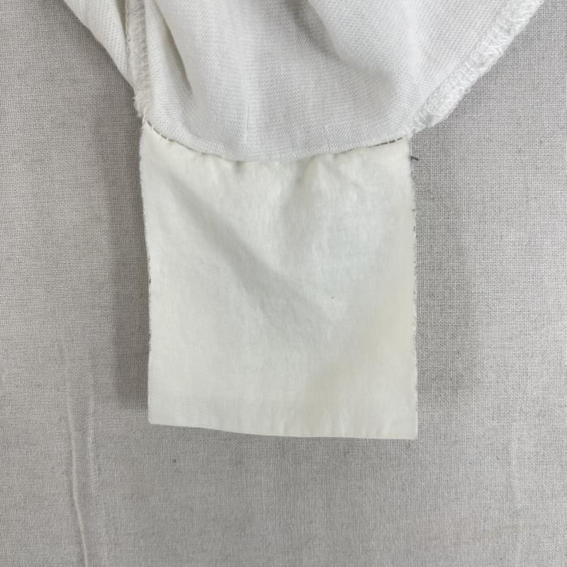 プレイコムデギャルソン PLAY COMME des GARCONS Tシャツ 半袖 3連 レッドハート ワッペン ロゴ刺繍 半袖 Tシャツ カットソー M 白 / ホワイト / white メンズ USED 古着 中古 50166992