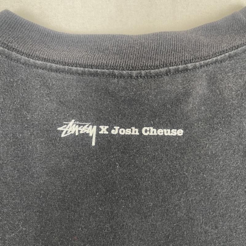 ステューシー STUSSY Tシャツ 半袖 00s Josh Cheuse コラボ プリント Tシャツ カットソー L 黒 / ブラック / black メンズ USED 古着 中古 50166997