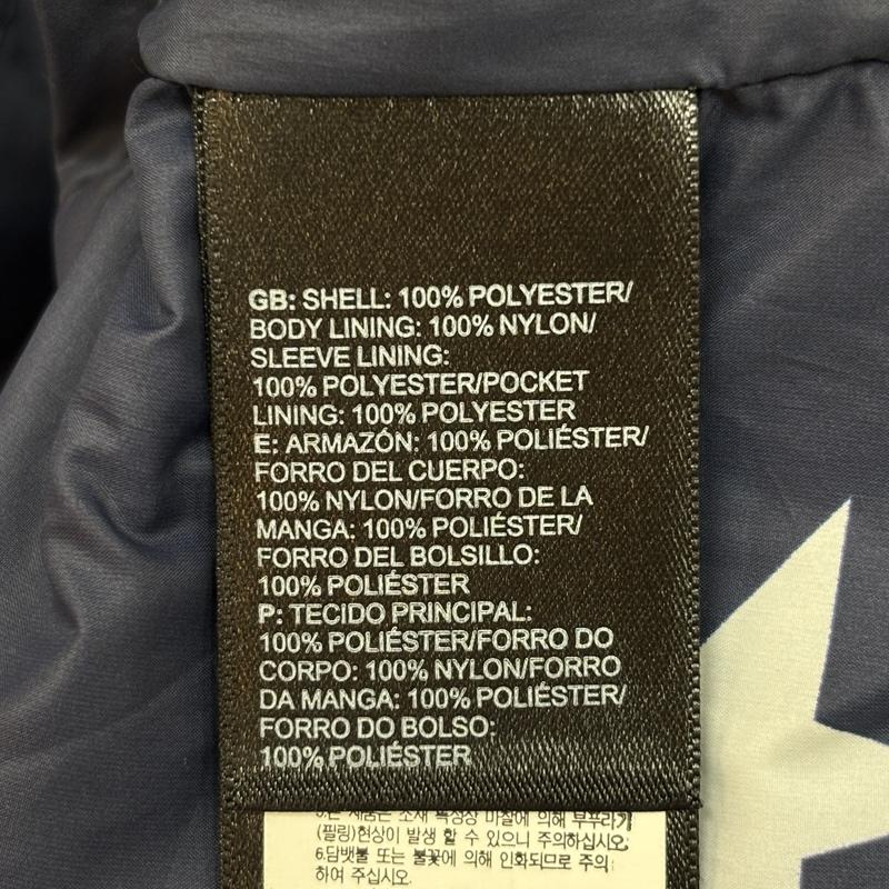ザノースフェイス THE NORTH FACE ジャケット、上着 ジャンパー、ブルゾン LEGACY STARTS HERE 星条旗 スクエアロゴ ナイロン コーチ ジャケット L 紺 / ネイビー / navy メンズ USED 古着 中古 50167013