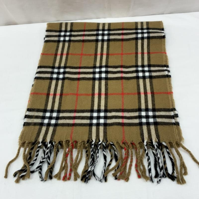 バーバリーズ BURBERRYS マフラー マフラー ウール ノバチェック フリンジ マフラー イングランド製 - レディース USED 古着 中古 50167040