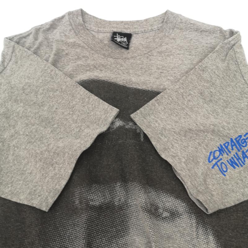 ステューシー STUSSY Tシャツ 半袖 00s COMPARED TO WHAT LAURA フォト Tシャツ ローラ フォト M 灰 / グレー / gray メンズ USED 古着 中古 50167086