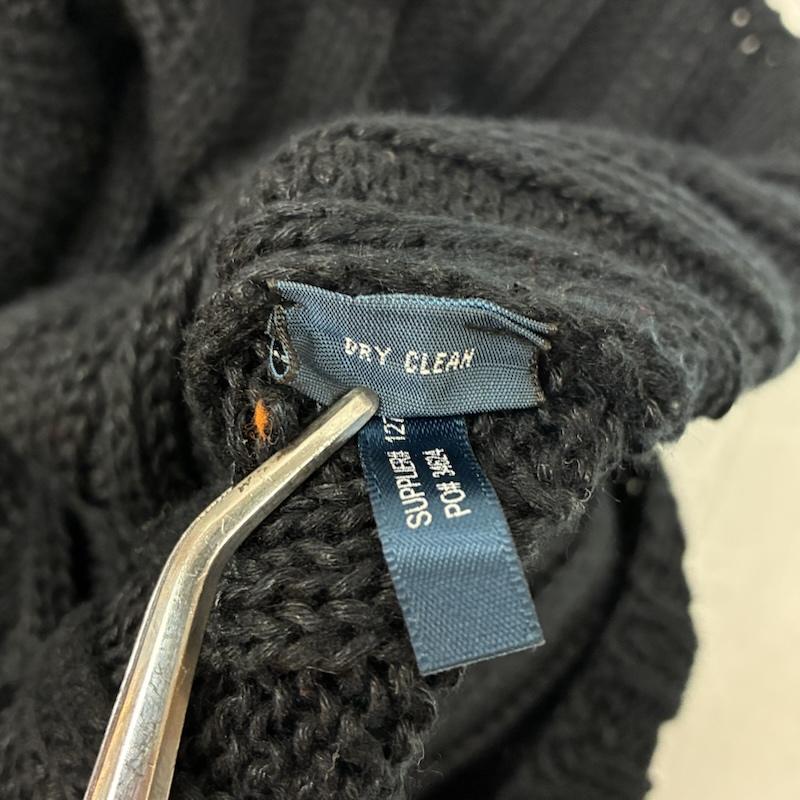 ポロバイラルフローレン Polo by RALPH LAUREN ニット、セーター 長袖 麻 リネン 100% Vネック リブ ニット セーター XL メンズ USED 古着 中古 50167190