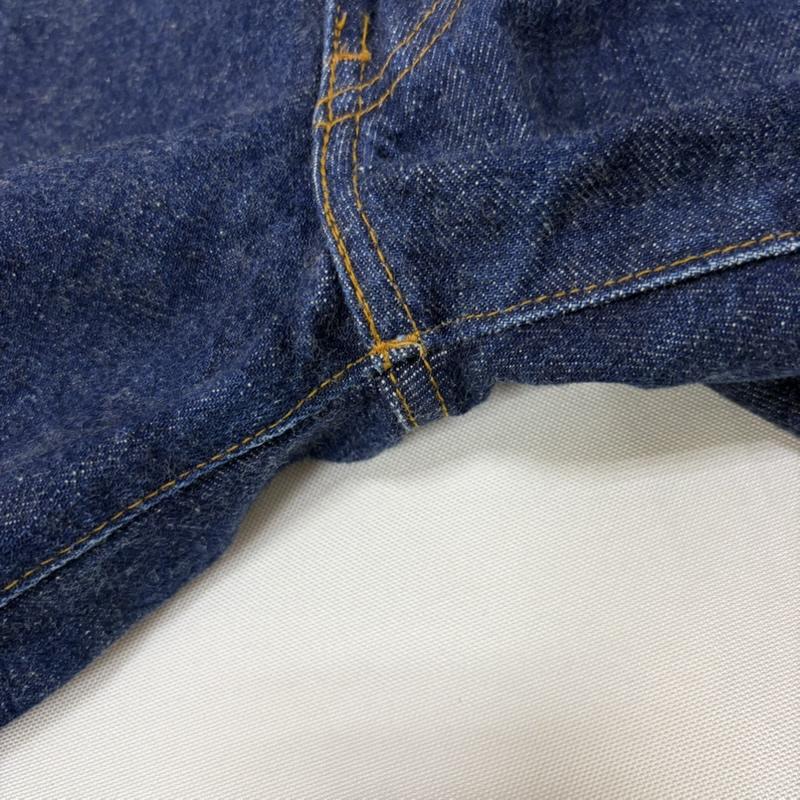 リーバイス Levi s パンツ デニム、ジーンズ 502xx BIGE 502-0003 テーパード ボタン裏J22 ビッグE 赤耳 セルビッチ 32インチ 無地 紺 / ネイビー / navy メンズ USED 古着 中古 50167191