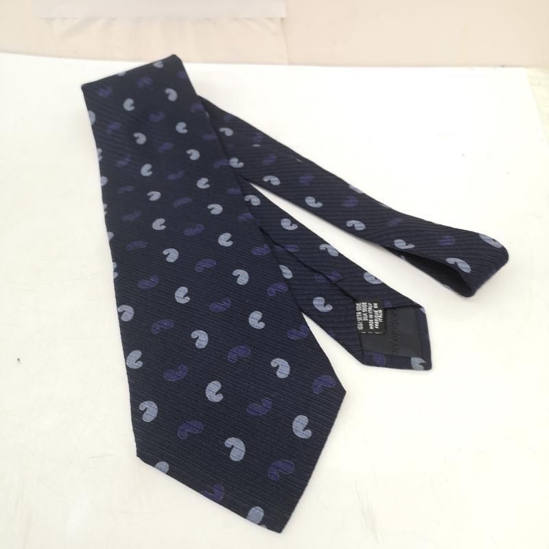 ジョルジオアルマーニ GIORGIO ARMANI ネクタイ ネクタイ 斜め ストライプ レジメンタル 風 シルク ネクタイ - 紺 / ネイビー / navy メンズ USED 古着 中古 50167224
