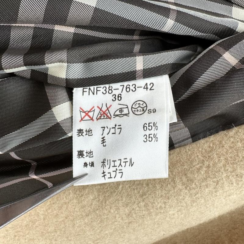 バーバリー・ブルーレーベル BURBERRY BLUE LABEL コート コート一般 アンゴラ ウール トレンチ コート FNF38-763-42 36 ベージュ / ベージュ / beige レディース USED 古着 中古 50167279