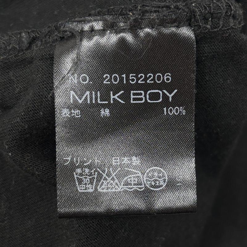 ミルクボーイ MILKBOY Tシャツ 半袖 SEE NO BEAR BIG TEE ベアー プリント オーバーサイズ Tシャツ - 黒 / ブラック / black レディース USED 古着 中古 50167562