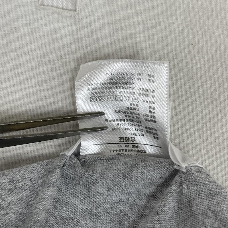 グッドイナフ GOODENOUGH Tシャツ 半袖 FRUIT OF THE LOOM コラボ フロントロゴ プリント Tシャツ M 灰 / グレー / gray メンズ USED 古着 中古 50167673