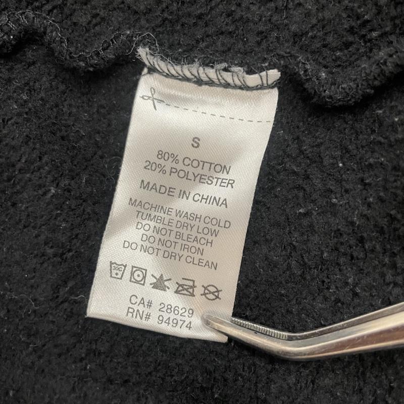 ステューシー STUSSY パーカー 長袖 フーディー ワールドツアー ロゴ グラフィック デザイン S 黒 / ブラック / black X 白 / ホワイト / white メンズ USED 古着 中古 50167741