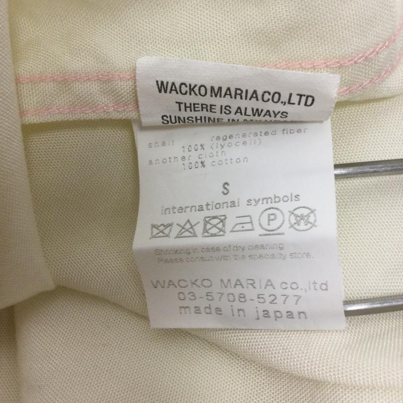 ワコマリア WACKO MARIA シャツ、ブラウス 長袖 wacko maria オープンカラーシャツ 胸ダブルフラップ S 無地 白 / ホワイト / white メンズ USED 古着 中古 50167747