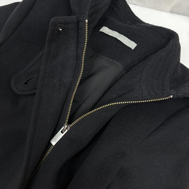 セオリーリュクス theory luxe コート コート一般 フーデッド ウール コート チンスト 比翼 ジップ 38 レディース USED 古着 中古 50167861