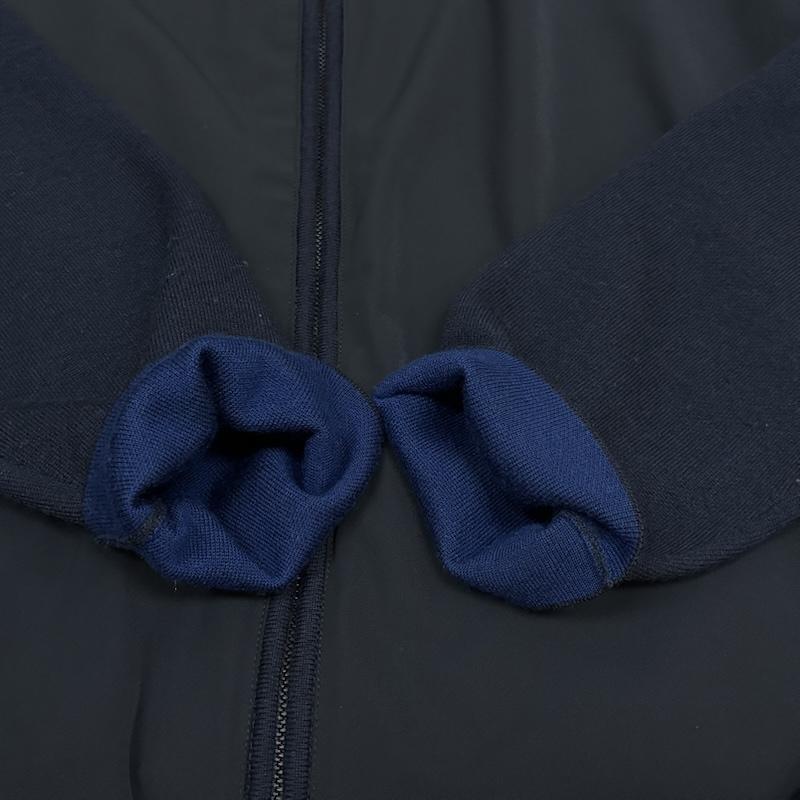 セオリー theory ジャケット、上着 ジャンパー、ブルゾン ナイロン ニット コンビ ボンバー ジャケット ダブルジップ ブルゾン L メンズ USED 古着 中古 50167865