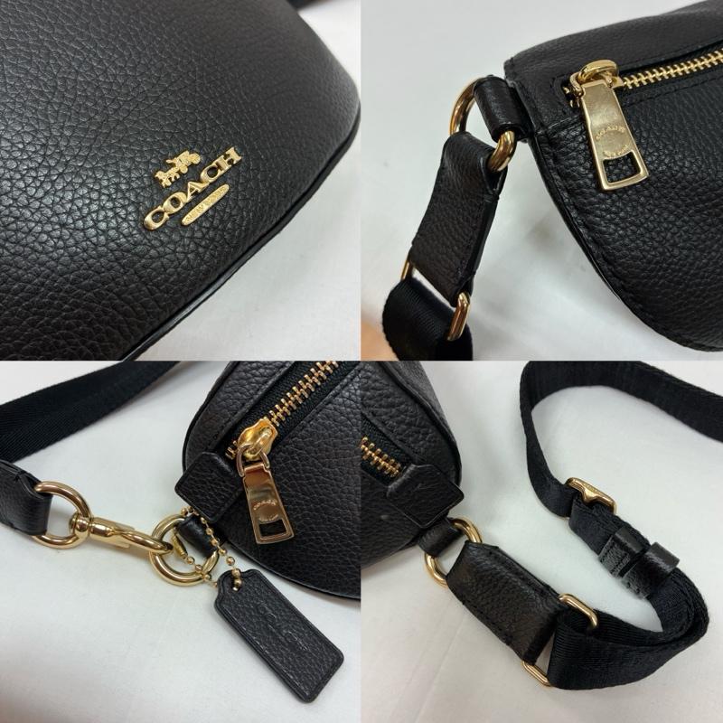 コーチ COACH ウエストバッグ ウエストバッグ 39939 ポリッシュド ペブル レザー シボ革 クロスボディ ウエスト バッグ ゴールド金具 - レディース USED 古着 中古 50167872