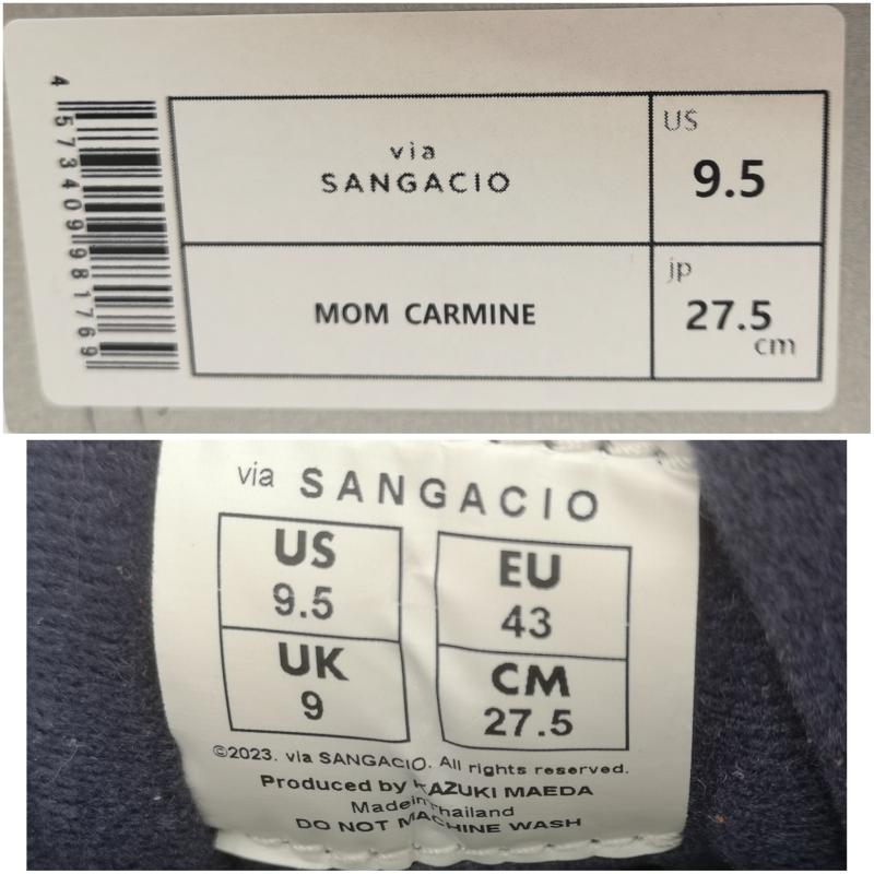サンガチオ via SANGACIO スニーカー スニーカー サンガッチョ にゅ〜ず MOM カーマイン スエード レザー ローカット スニーカー 27.5cm 赤 / レッド / red メンズ USED 古着 中古 50167969