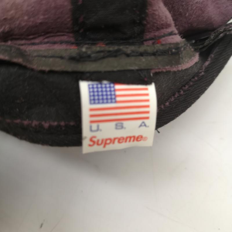 シュプリーム Supreme 帽子 キャップ 07AW Starter New York Kings Leather 5-Panel Cap レザー キャップ - 紫 / パープル / purple メンズ USED 古着 中古 50168049