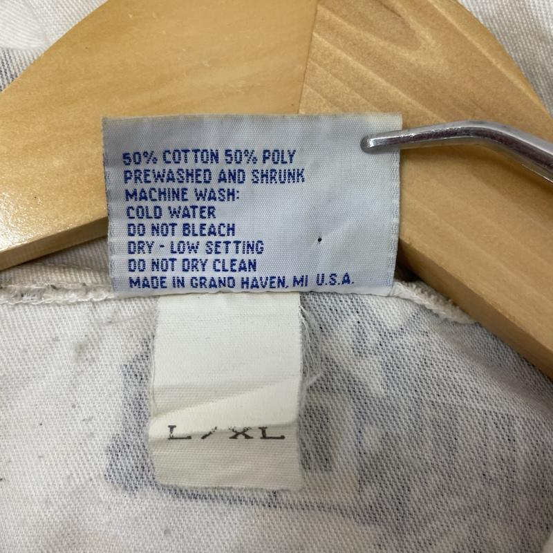 ヴィンテージ VINTAGE ジャケット、上着 ジャケット、ブレザー MICHIGAN RAG Co. ミシガンラグ 90s ヴィンテージ コットン ジャケット 灯台柄 プリント XL 白 / ホワイト / white X 紺 / ネイビー / navy メンズ USED 古着 中古 50168089