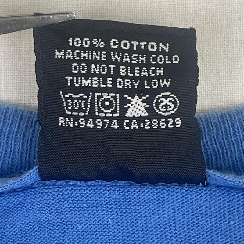 ステューシー STUSSY Tシャツ 半袖 25周年 KAWS World Tour ロゴ プリント Tシャツ カットソー XL 青 / ブルー / blue メンズ USED 古着 中古 50168125