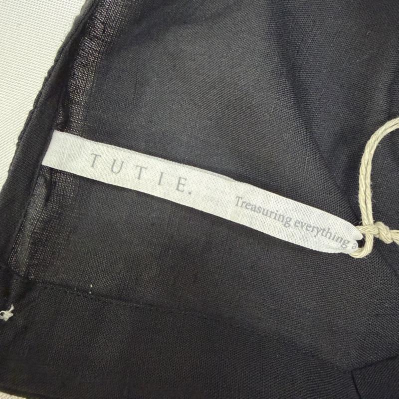 古着 USED ワンピース ロングスカート TUTIE ツチエ リネン混 Aライン ふんわりコットンリネンワンピース black 0625at63705 - 無地 黒 / ブラック / black レディース USED 古着 中古 50168129