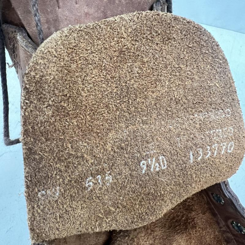 古着 USED ブーツ 一般 メキシコ製 レザーブーツ ウエスタン ワーク US:9 茶 / ブラウン / brown メンズ USED 古着 中古 50168229