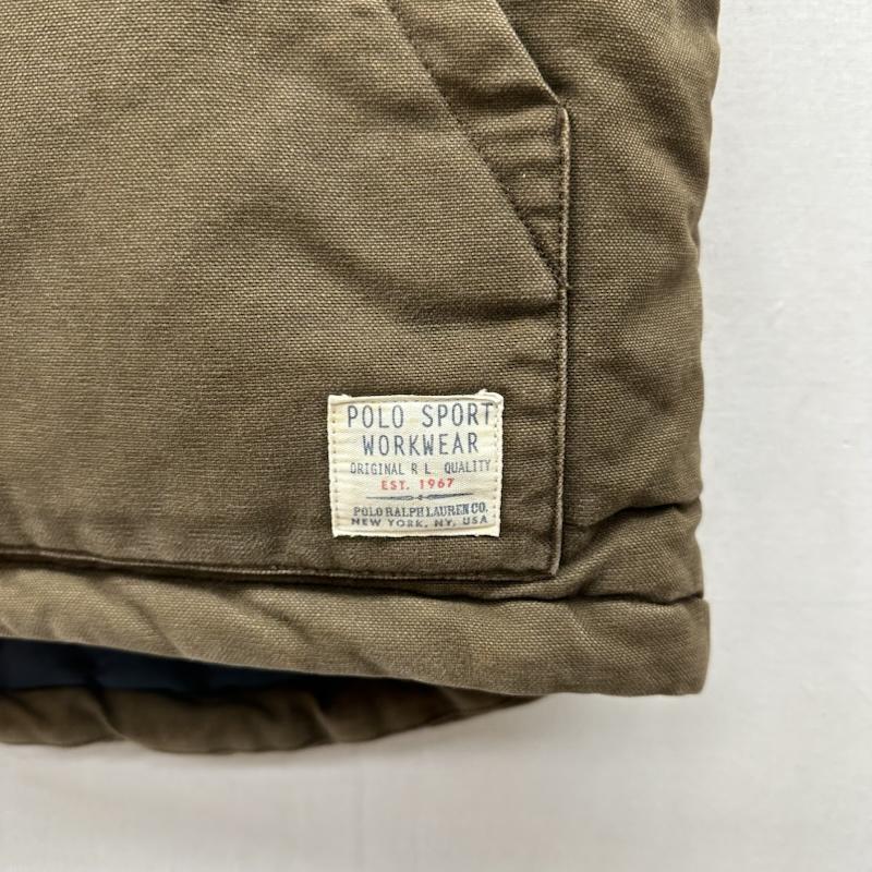 ポロスポーツラルフローレン POLOSPORT ジャケット、上着 ダウンベスト 90s POLO SPORT ダウン ベスト M 茶 / ブラウン / brown メンズ USED 古着 中古 50168331