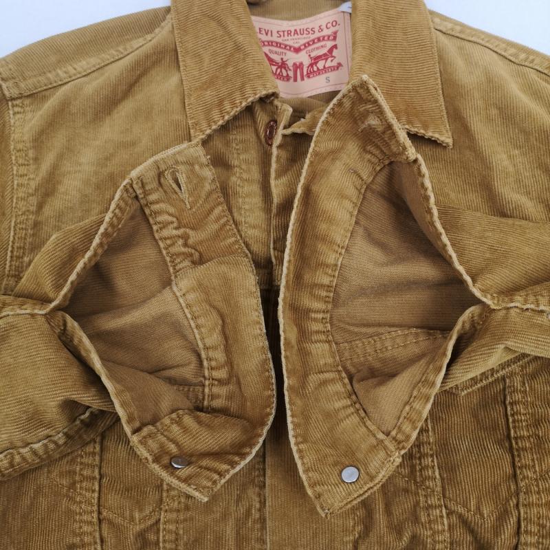 リーバイストラウスアンドコー Levi Strauss & co. ジャケット、上着 ジャンパー、ブルゾン 3rd サード コーデュロイ トラッカー ジャケット S マスタード / マスタード / メンズ USED 古着 中古 50168372