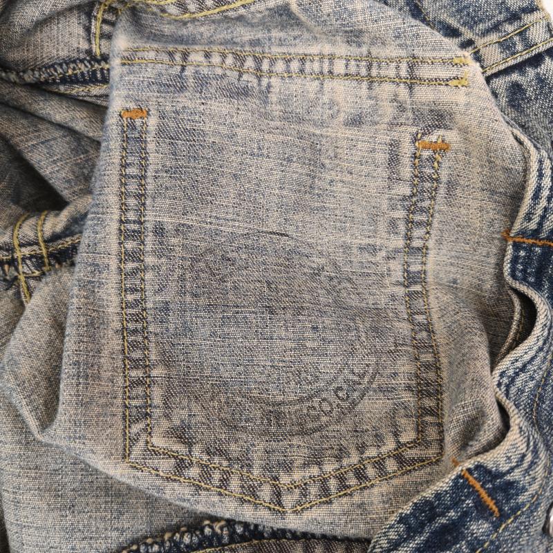 リーバイス Levi s ジャケット、上着 ジャンパー、ブルゾン 90s ショートホーンタグ シンチバック デニム ジャケット Gジャン インディゴ / インディゴ / Indigo メンズ USED 古着 中古 50168374
