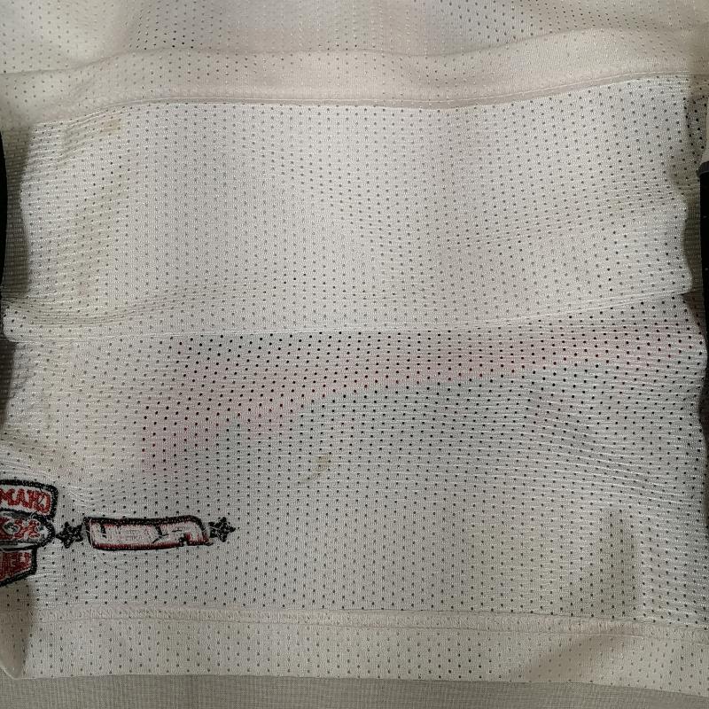 フブ FUBU Tシャツ 半袖 05 ナンバリング フットボール ゲーム シャツ ユニフォーム L 白 / ホワイト / white X 黒 / ブラック / black X 赤 / レッド / red メンズ USED 古着 中古 50168414